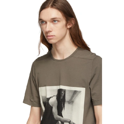 Shop Rick Owens Drkshdw Grey Level T-shirt In 34 Dust