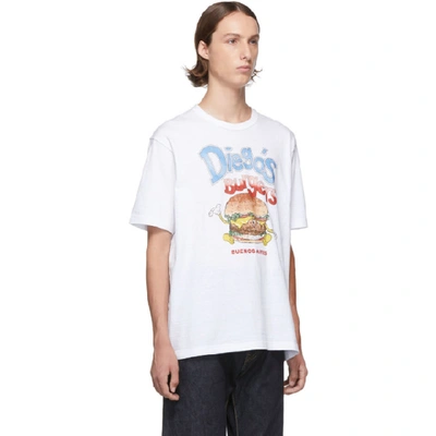 Shop Junya Watanabe White Diegos Burgers T-shirt In 1 Whte