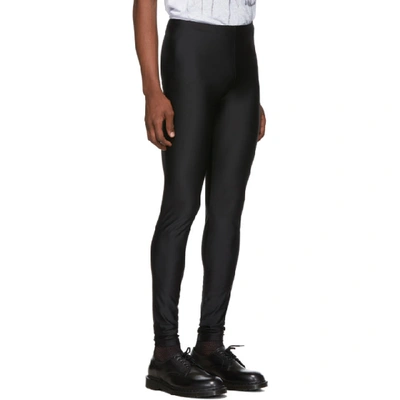 Shop Comme Des Garçons Homme Deux Comme Des Garcons Homme Plus Black Technical Jersey Leggings In 1 Black