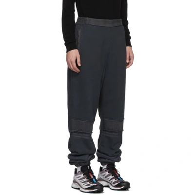 Shop Ambush Black Bleach Patchwork Lounge Pants