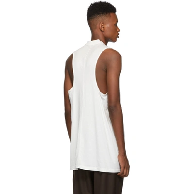 Shop Rick Owens Drkshdw White Rick's Tank In 11 Milk