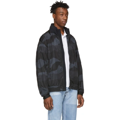 Shop Moncler Black Camo Theodore Jacket In 990.blkcamo