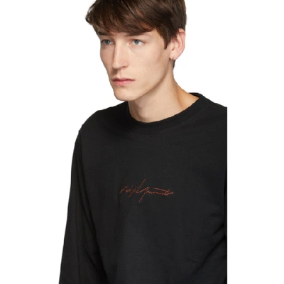 Shop Yohji Yamamoto Black New Era Edition Long Sleeve T-shirt