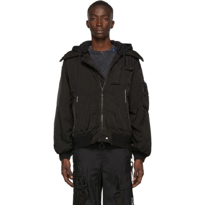 Shop Off-white Black Arrows Bomber Jacket In Blk Sil