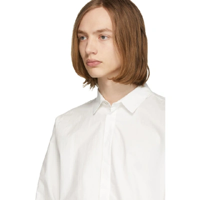 Shop Toogood White The Milkman Shirt In Chalk