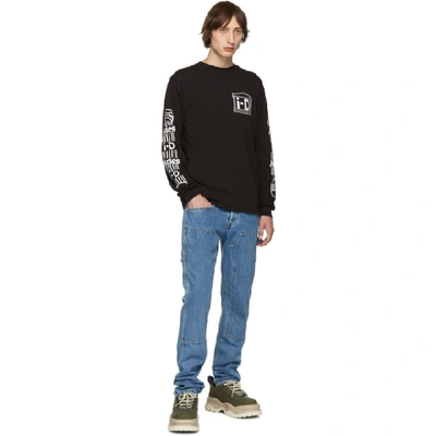 Shop Aries Black I-d Edition Rats Long Sleeve T-shirt