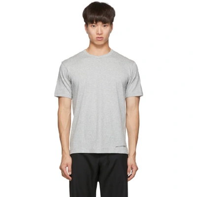Shop Comme Des Garçons Shirt Grey Logo T-shirt