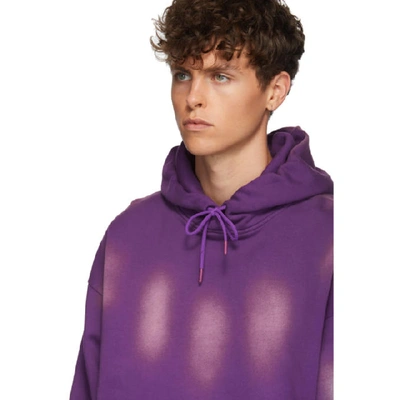 Shop Martine Rose Purple Sunbleach Classic Hoodie In Sunblchprpl