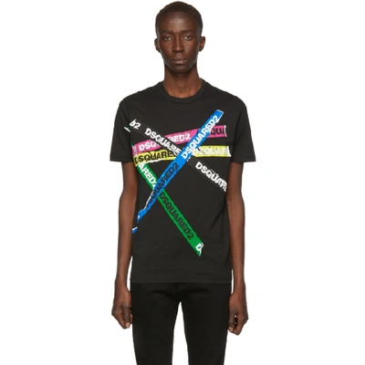 Shop Dsquared2 Black Cool Fit T-shirt In 900 Black