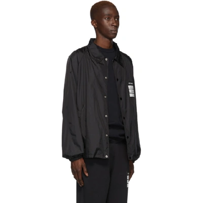 Shop Maison Margiela Black Stereotype Coach Jacket In 900 Black