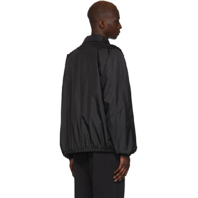 Shop Maison Margiela Black Stereotype Coach Jacket In 900 Black