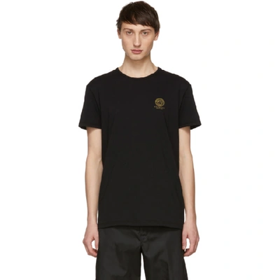 Versace Jersey V-neck T-shirt In Black | ModeSens