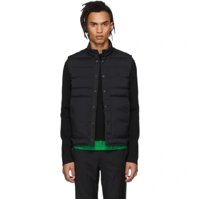 Shop Moncler Black Down Merak Vest In 999.black