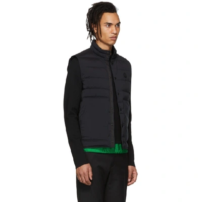 Shop Moncler Black Down Merak Vest In 999.black