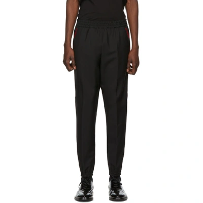 Shop Burberry Black Runway Block Jogger Lounge Pants