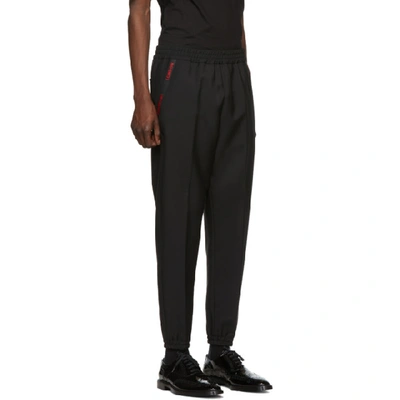 Shop Burberry Black Runway Block Jogger Lounge Pants