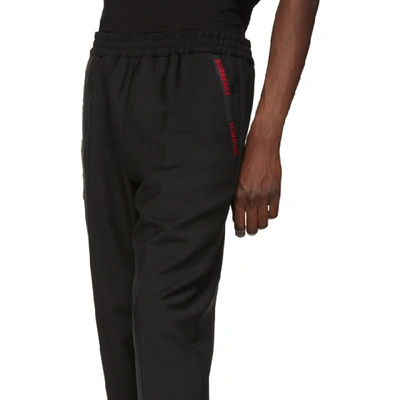 Shop Burberry Black Runway Block Jogger Lounge Pants