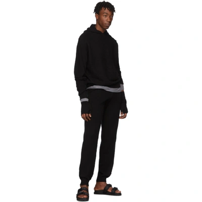 Shop Frenckenberger Black Cashmere Lounge Pants