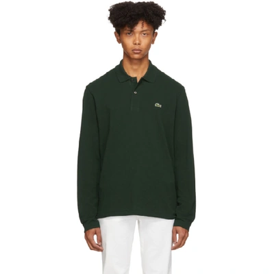 Lacoste Green Classic Long Sleeve Polo In Yzp Sinople | ModeSens