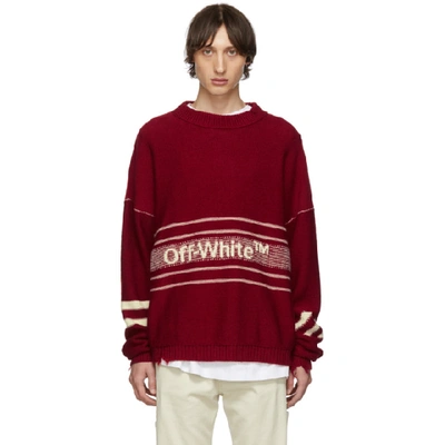Off white jumper red cheap
