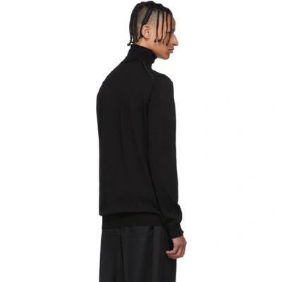 Shop Lanvin Black Wool Turtleneck In 10 Black