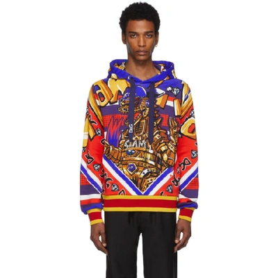 Shop Dolce & Gabbana Dolce And Gabbana Multicolor Glamzilla Hoodie In Hhj48 Glamz