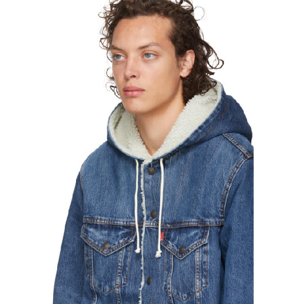 long sherpa hood trucker