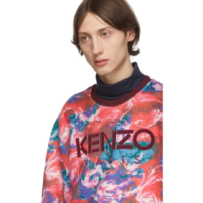 Shop Kenzo Red  World Sweatshirt In 70 Medred
