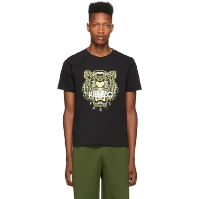 Shop Kenzo Black Limited Edition High Summer Tiger T-shirt In 99 Black