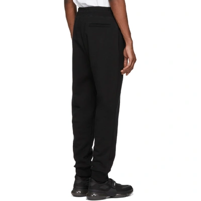 Shop Moncler Genius 7 Moncler Fragment Hiroshi Fujiwara Black Logo Casual Lounge Pants In 999black