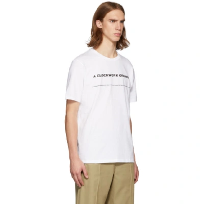 Shop Undercover White A Clockwork Orange Print T-shirt