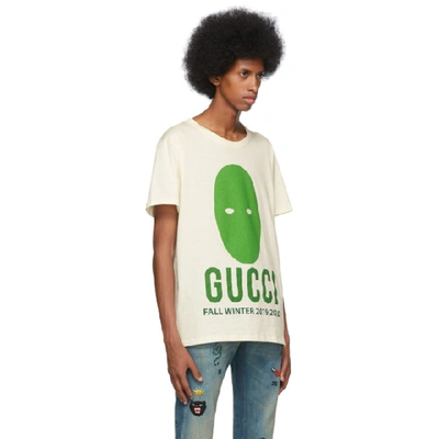 Gucci Mask-print Cotton-jersey T-shirt In Ivory Multi | ModeSens