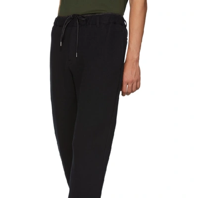 Shop Sacai Black Sponge Lounge Pants In 201 Black