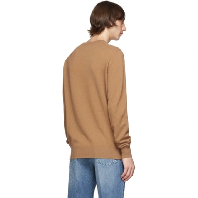 Shop Stella Mccartney Tan Cashmere Talbot Sweater In 9860 Camel