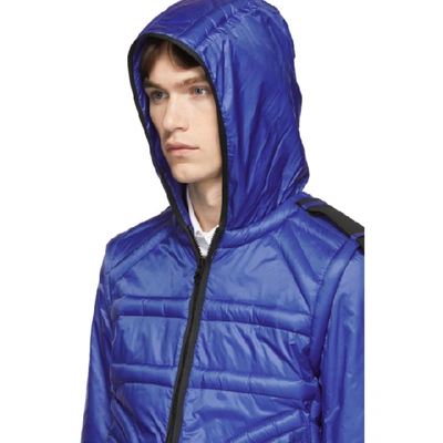 Shop Moncler Genius 5 Moncler Craig Green Blue Down Apex Jacket In 736-blue