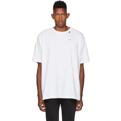 Shop Off-white White & Black Abstract Arrows T-shirt In 0110 Whtblk
