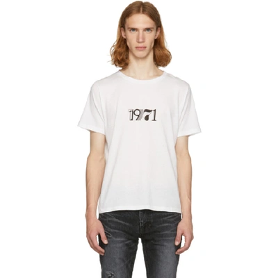 Shop Saint Laurent White 1971 T-shirt In 9744 White