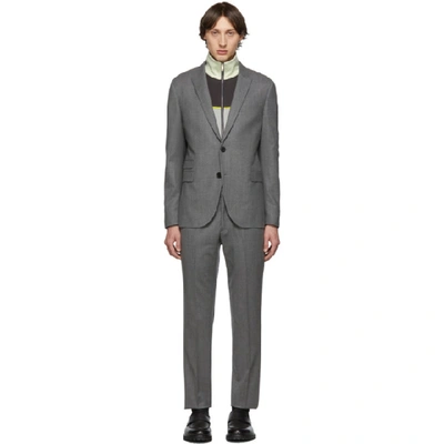 Shop Neil Barrett Grey Slim Regular Suit In 364 Smoke
