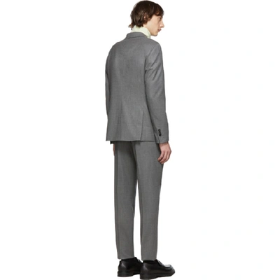 NEIL BARRETT 灰色常规版修身西服套装