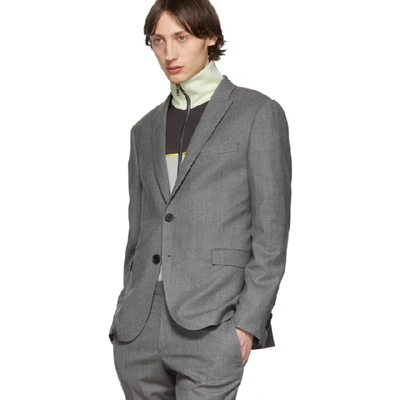 Shop Neil Barrett Grey Slim Regular Suit In 364 Smoke