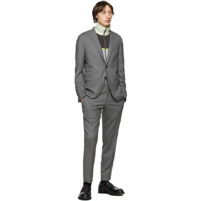 Shop Neil Barrett Grey Slim Regular Suit In 364 Smoke