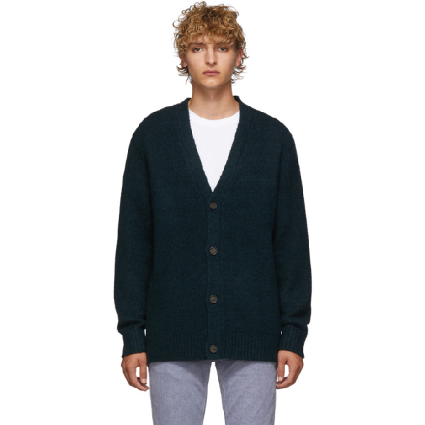 acne studios green cardigan
