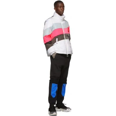 Shop Off-white White Down Puffer Anorak Jacket In Wht Gry