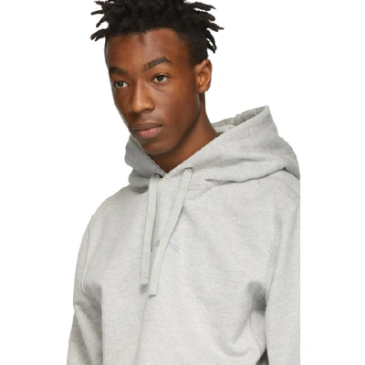 Shop Aimé Leon Dore Aime Leon Dore Grey Logo Hoodie In Heather Gry