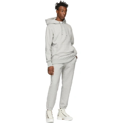 Shop Aimé Leon Dore Aime Leon Dore Grey Logo Hoodie In Heather Gry