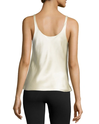 Shop Josie Natori Round-neck Foundation Tank In Warm White