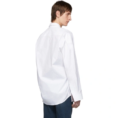 Shop Balenciaga White Cocoon Shirt In 9000white