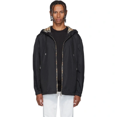 Shop Burberry Black Everton Jacket