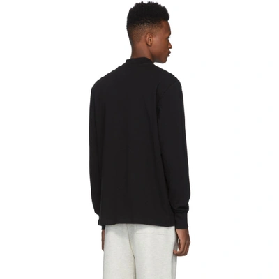 Shop Aimé Leon Dore Aime Leon Dore Black Mock Neck Dimebag Long Sleeve T-shirt