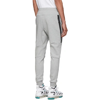 Shop Nike Grey Tech Pack Lounge Pants In 063dkgryblk